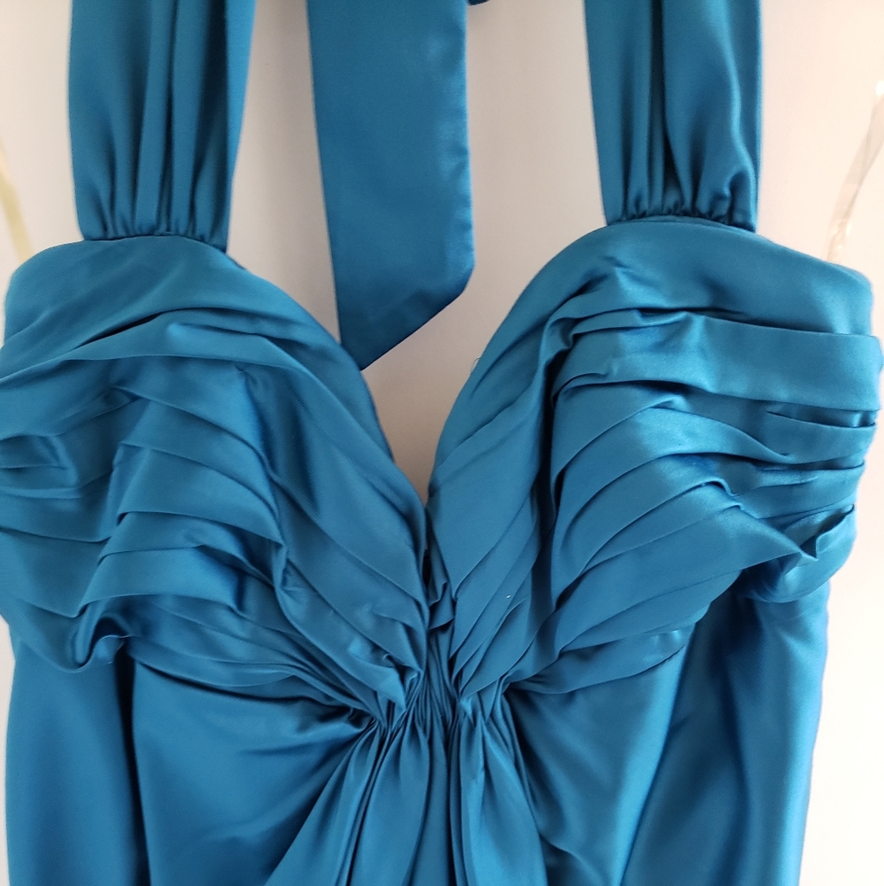Blue Formal Halter - Picture 2 of 4